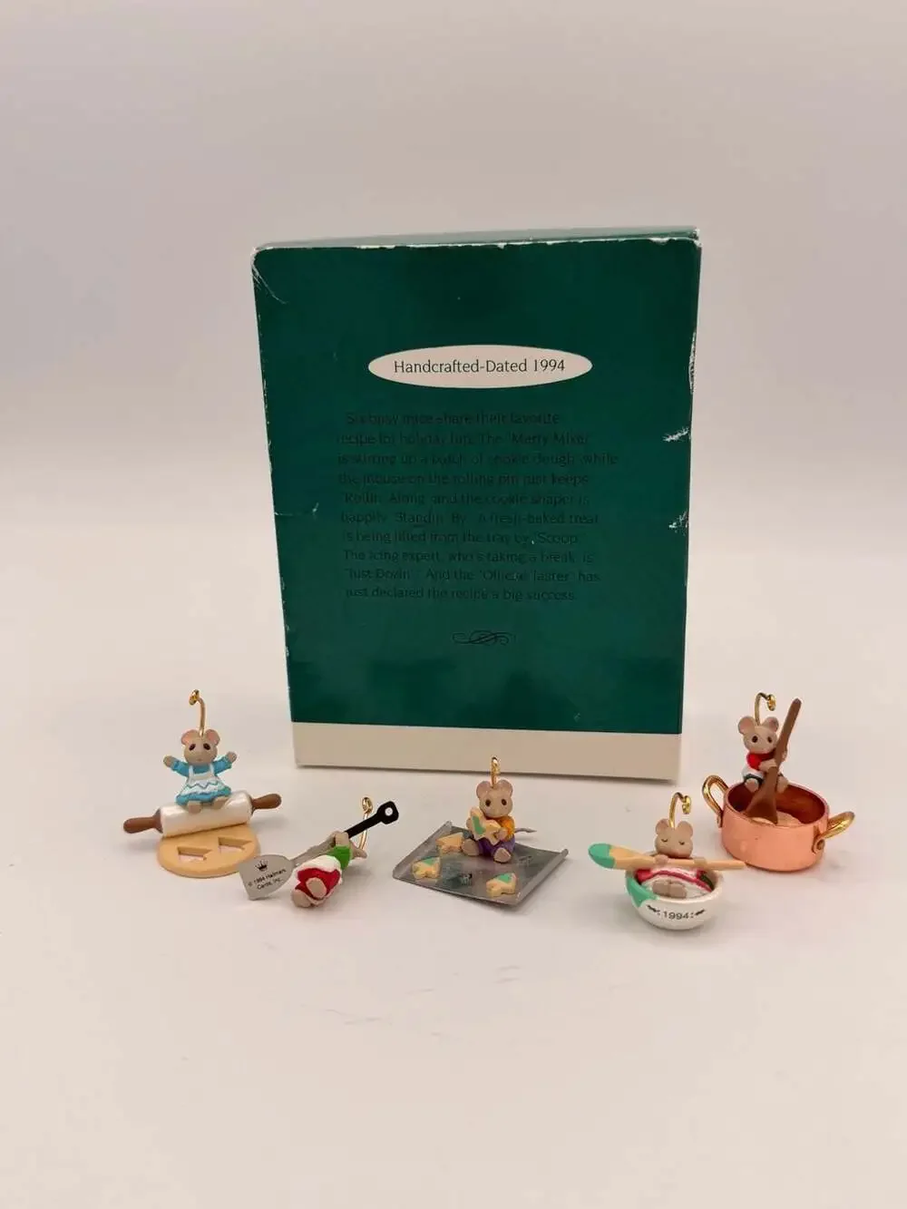 Hallmark Keepsake Ornament 1994 Baking Tiny Treats Miniature Set of 5